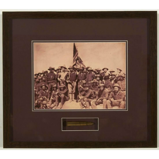 Teddy Roosevelt San Juan Hill Rough Riders Print with Bullet
