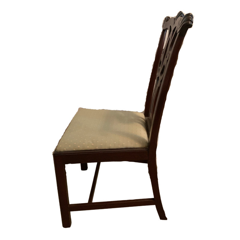 Mahogany Kittinger Richmond Hill Chippendale Style Chairs