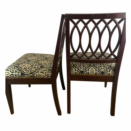 Stickley Colonial Williamsburg Reserve Albemarle Mahogany Dining Chairs - Pair