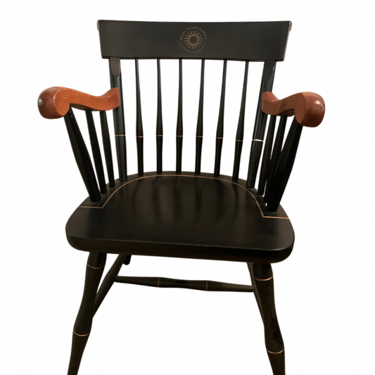 Rhode Island Hospital Providence, RI Black and Brown Solid Wood Captain’s Chair