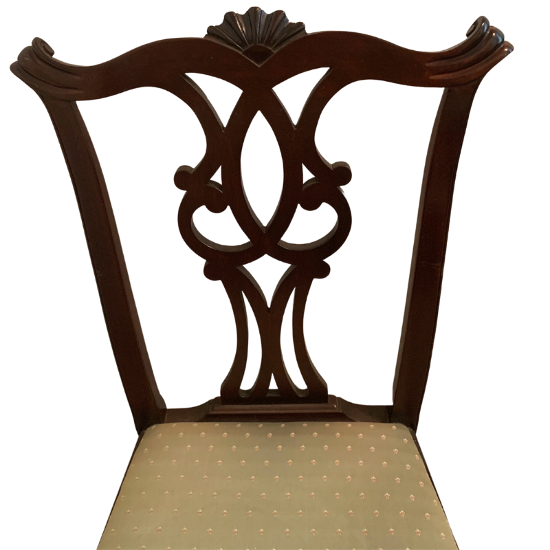 Mahogany Kittinger Richmond Hill Chippendale Style Chairs