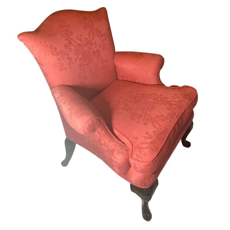 Biggs Richmond Hill Old Dominion Mahogany Pink Damask Bedroom Chair