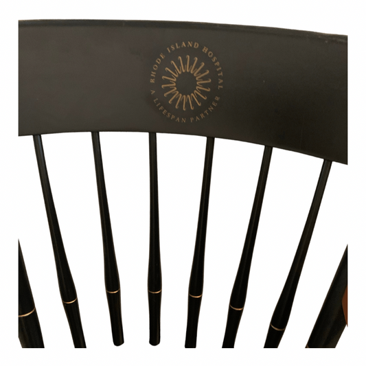 Rhode Island Hospital Providence, RI Black and Brown Solid Wood Captain’s Chair