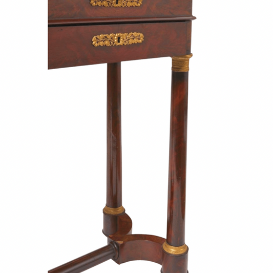 Charles X Mahogany Work Writing Table