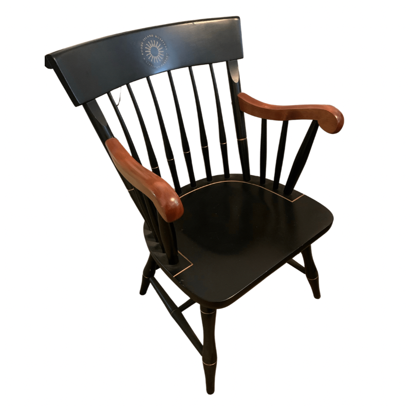 Rhode Island Hospital Providence, RI Black and Brown Solid Wood Captain’s Chair